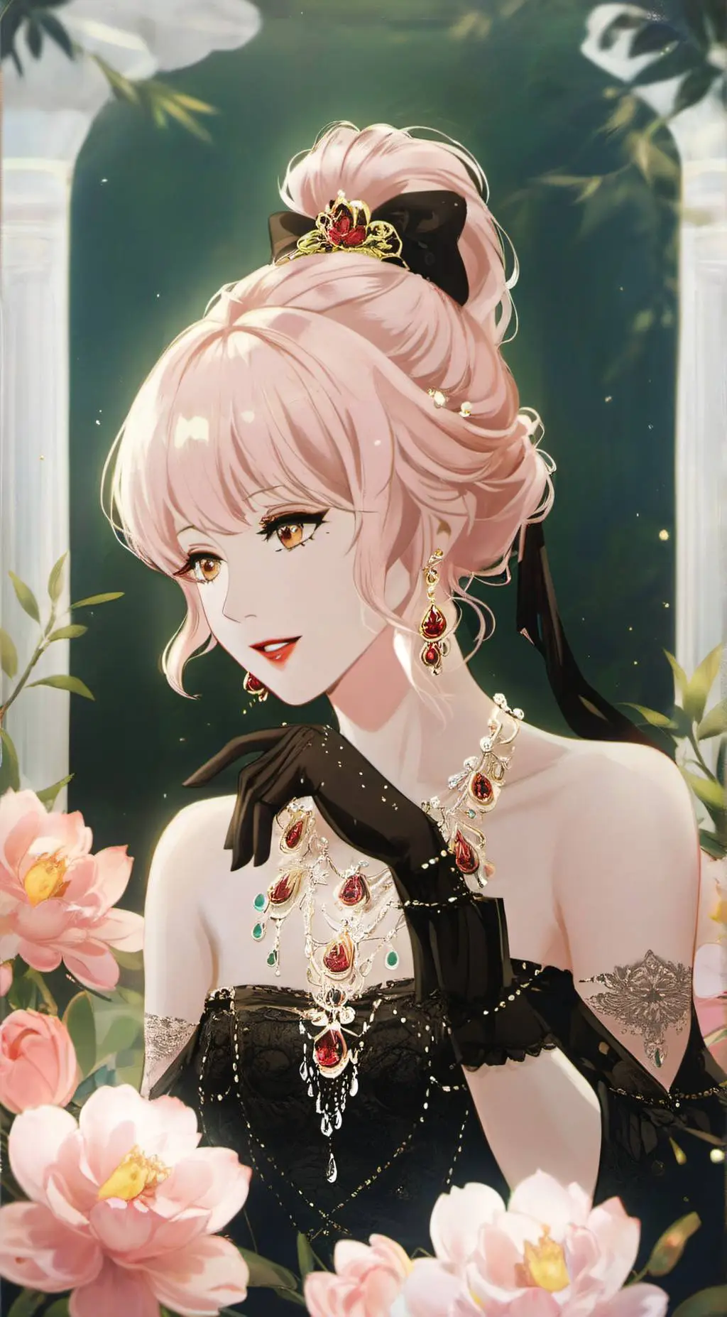 ai character: C.ARIsia,CHERRușY background