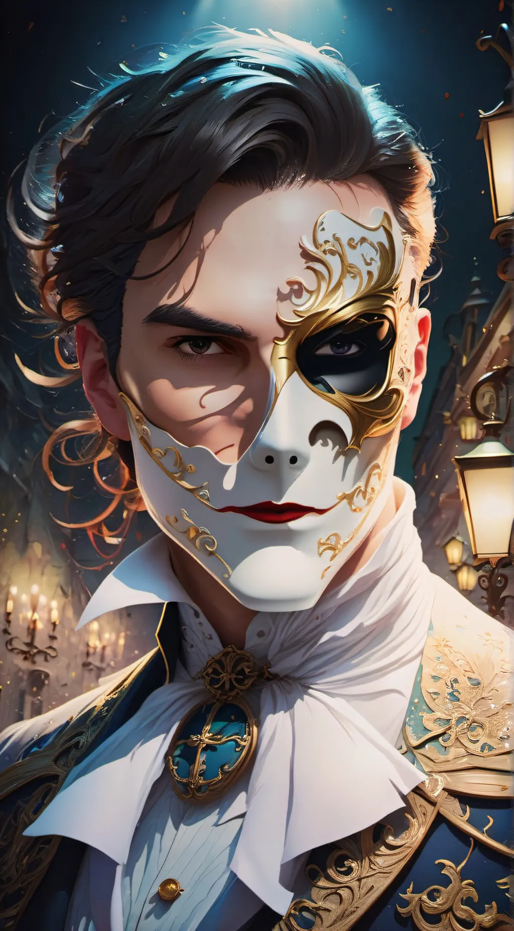ai character: Phantomofthe opera background