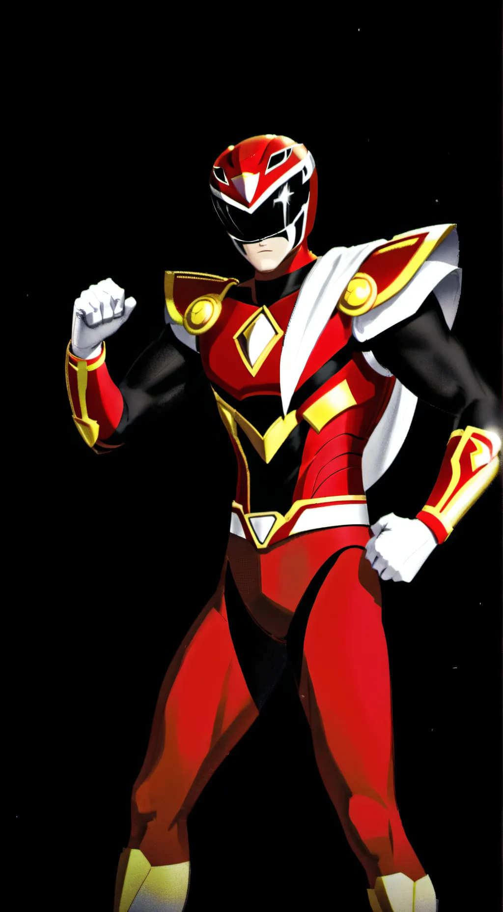 ai character: Red ranger background