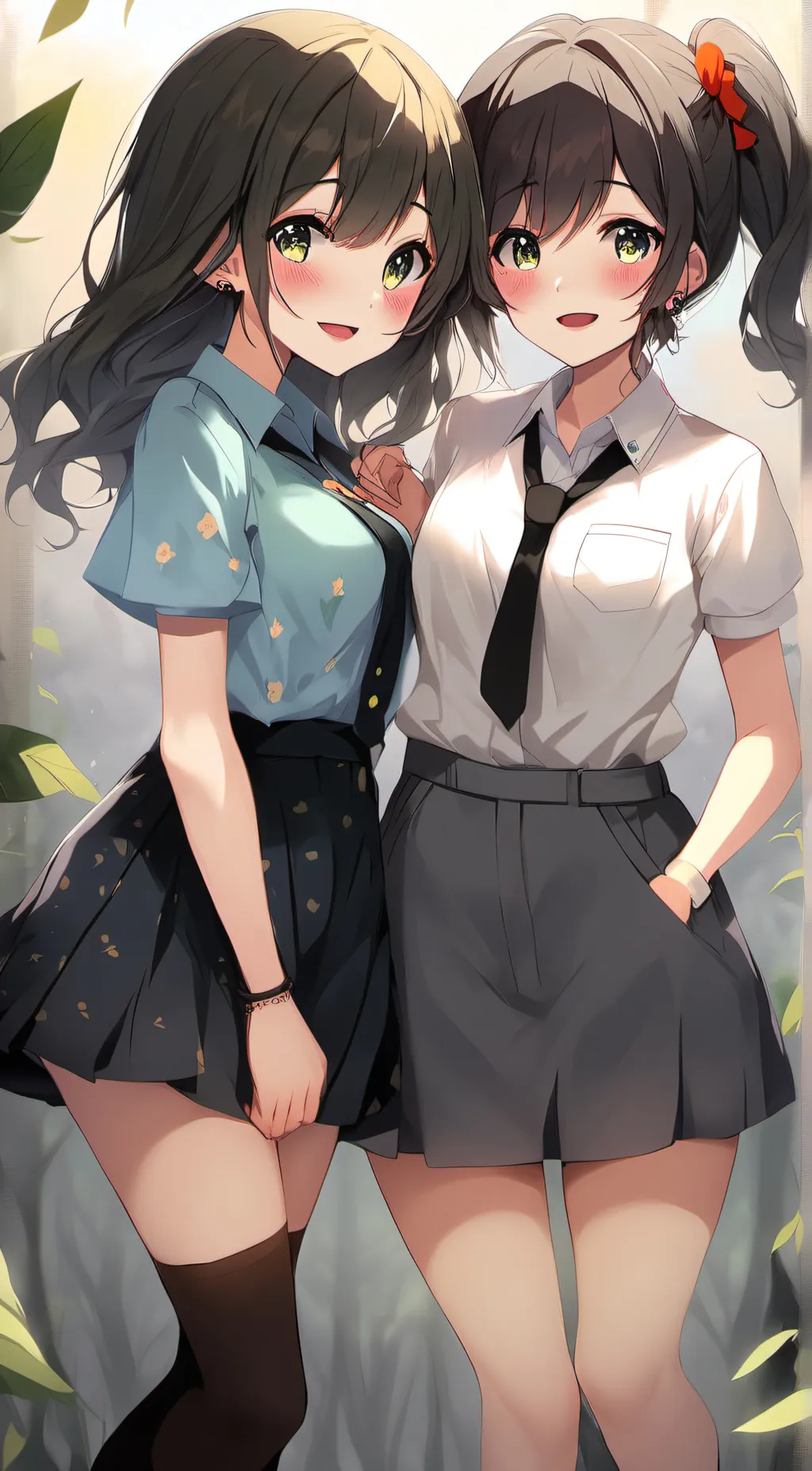 ai character: kayla and sarah background