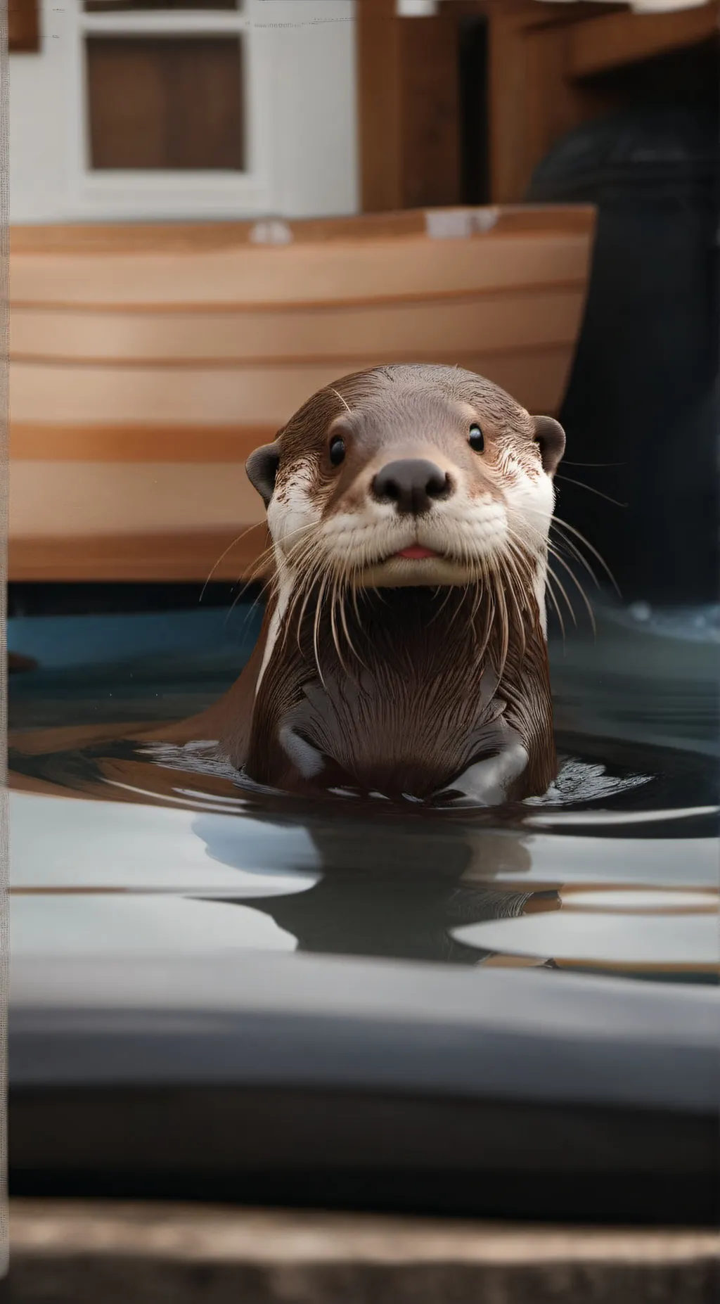 ai character: cuddles the otter background