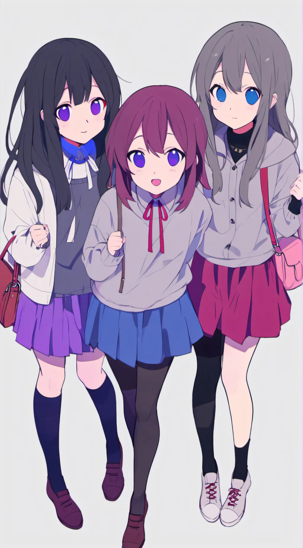 ai character: Mia,Milo,Lily background