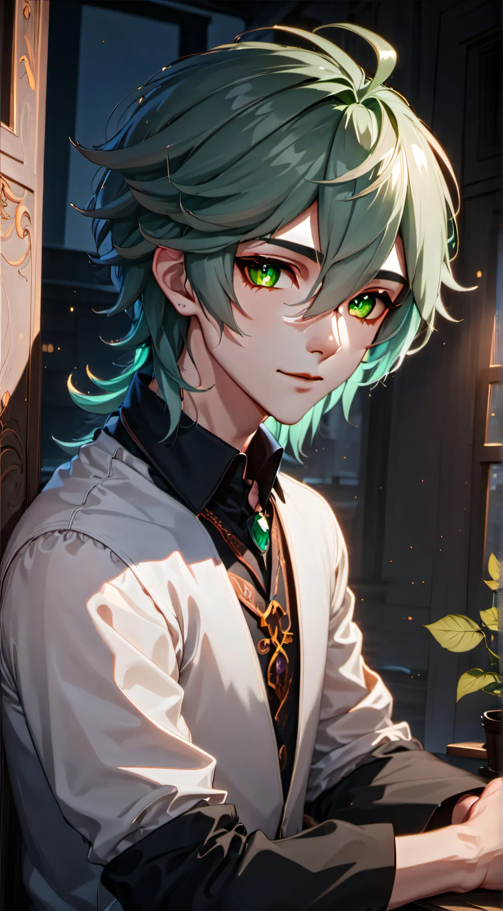ai character: deku background