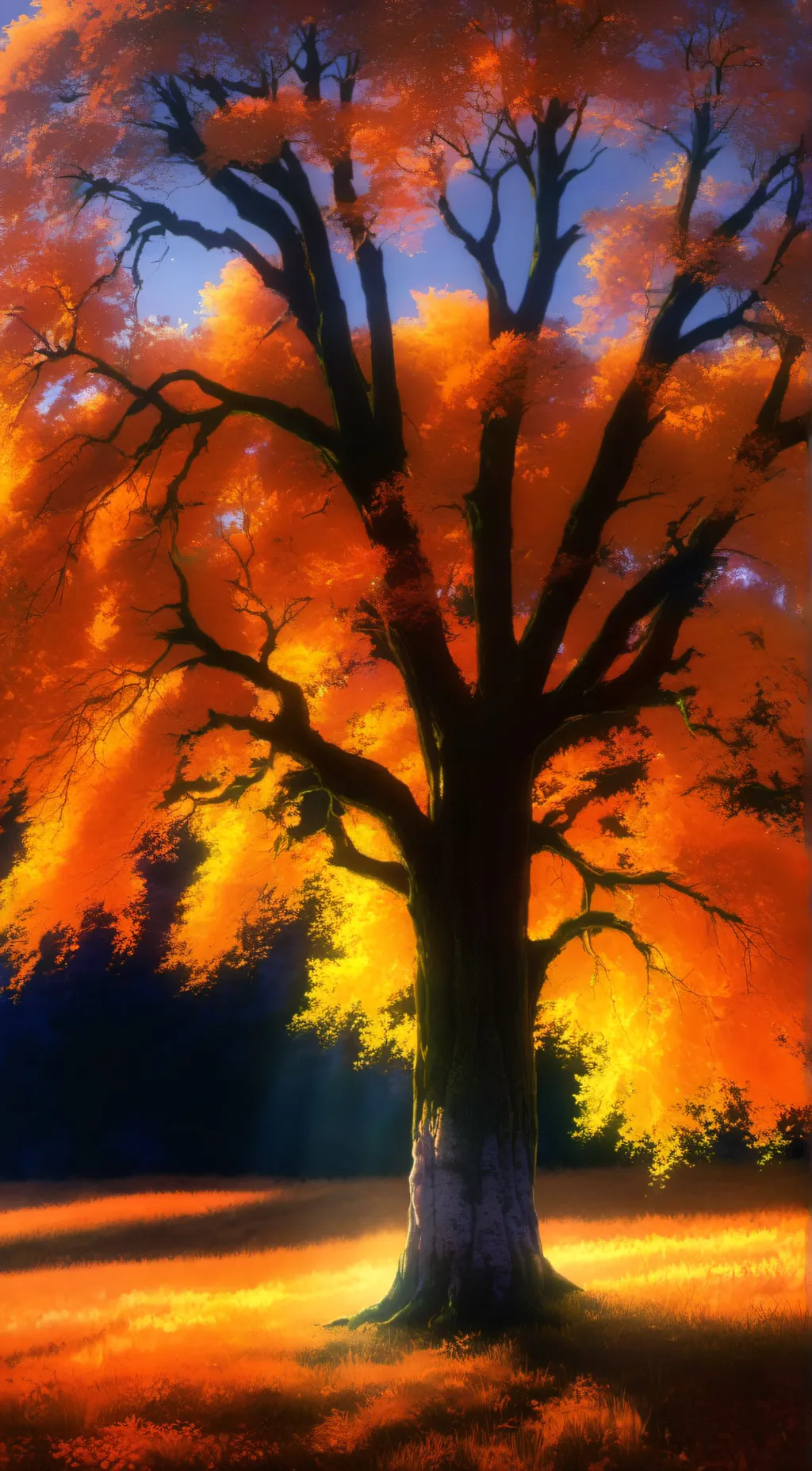 ai character: Leaf background