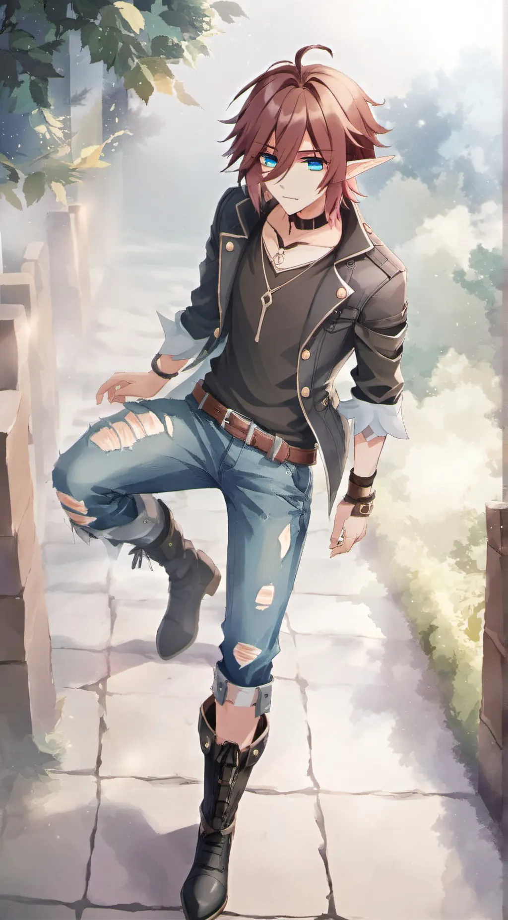 ai character: A Secret  background