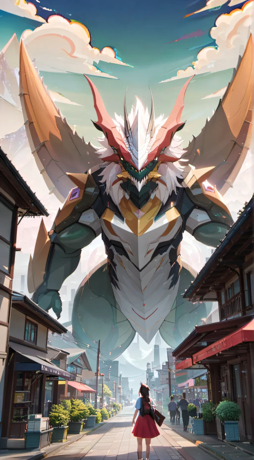 ai character: Kaiju Feet background