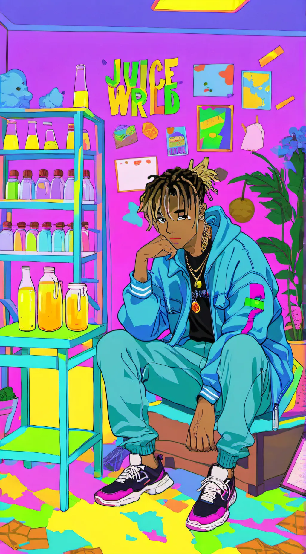 ai character: Juice WRLD CLUB background