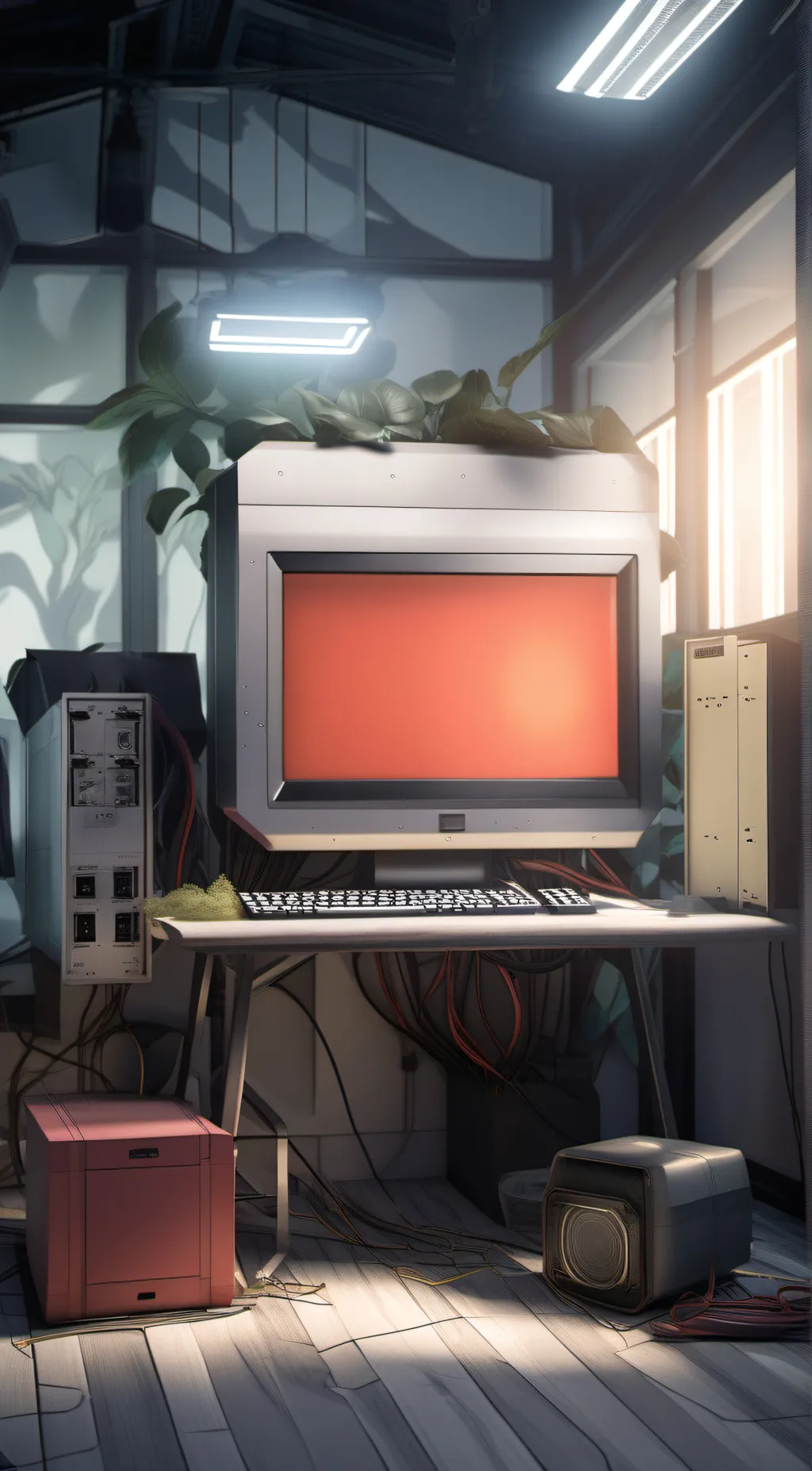 ai character: Creepy survey... background