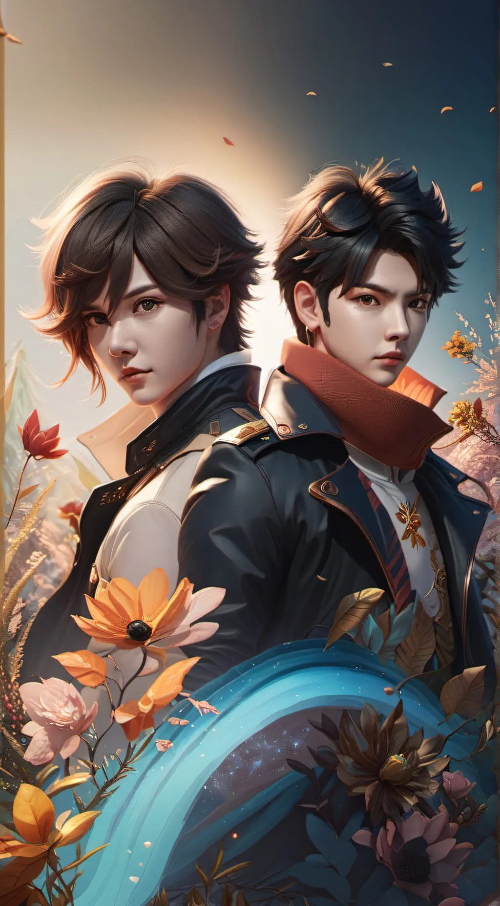 ai character: liam and Ethan background