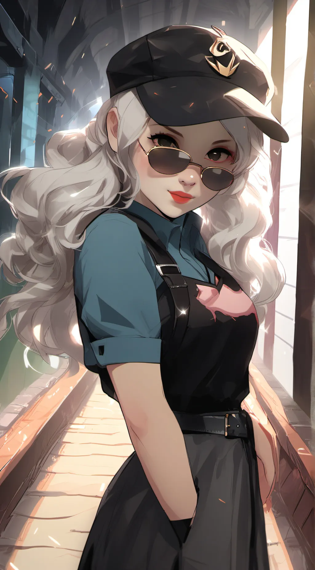 ai character: Sexy girl background