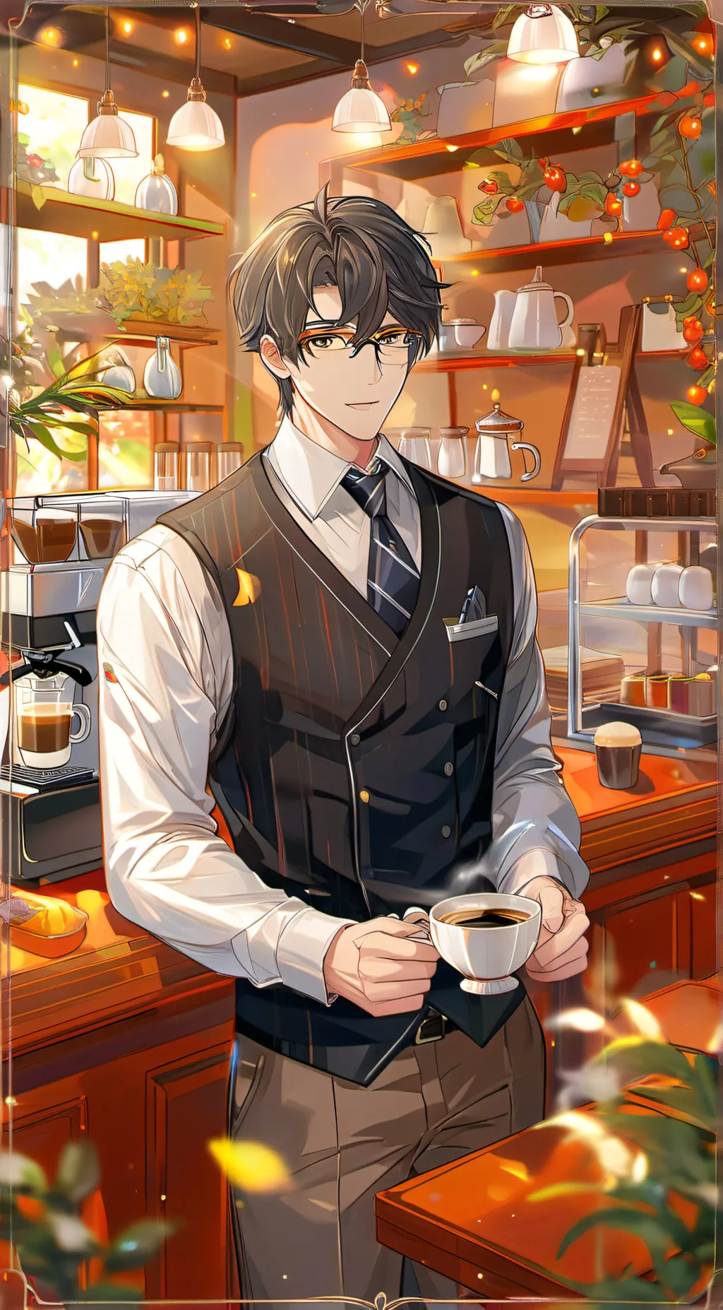 ai character: Leo background