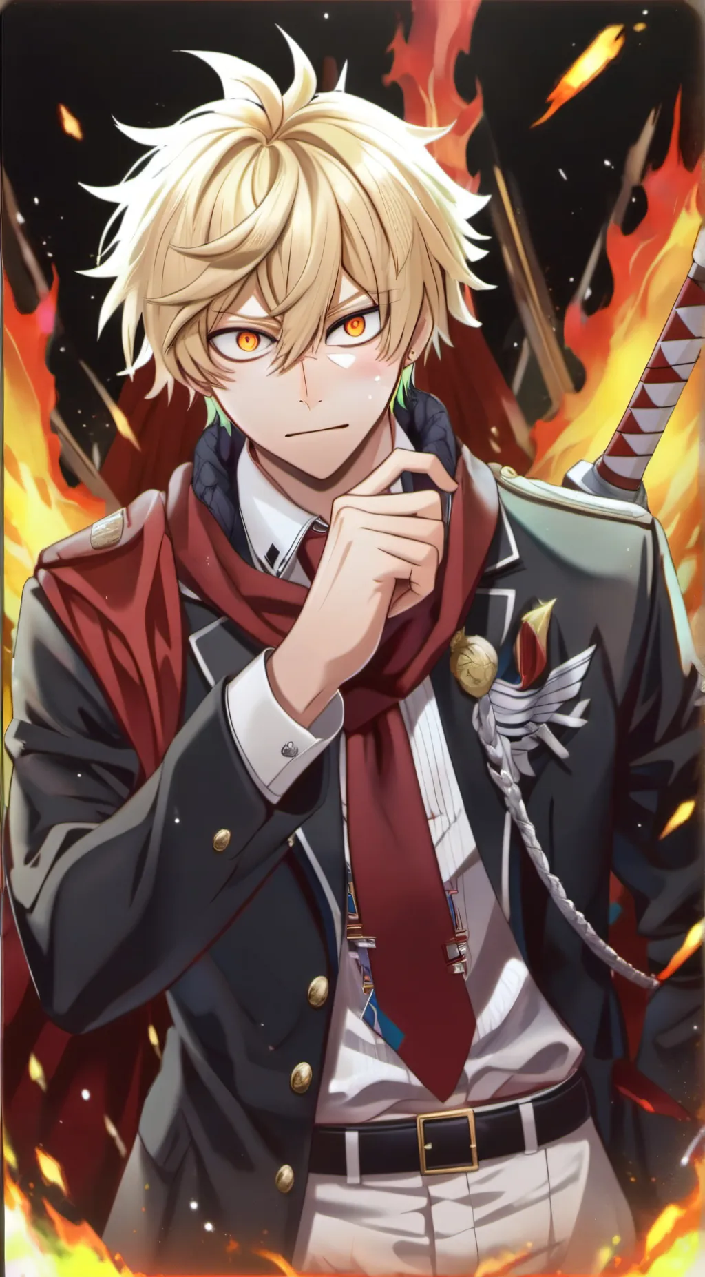 ai character: bakugo background