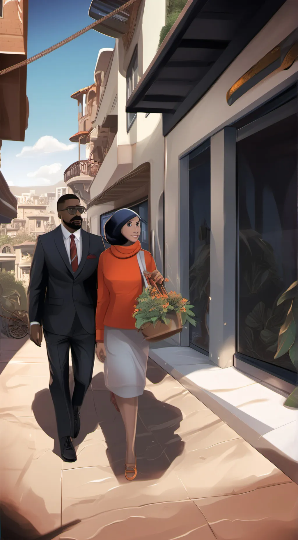 ai character: D AND V background