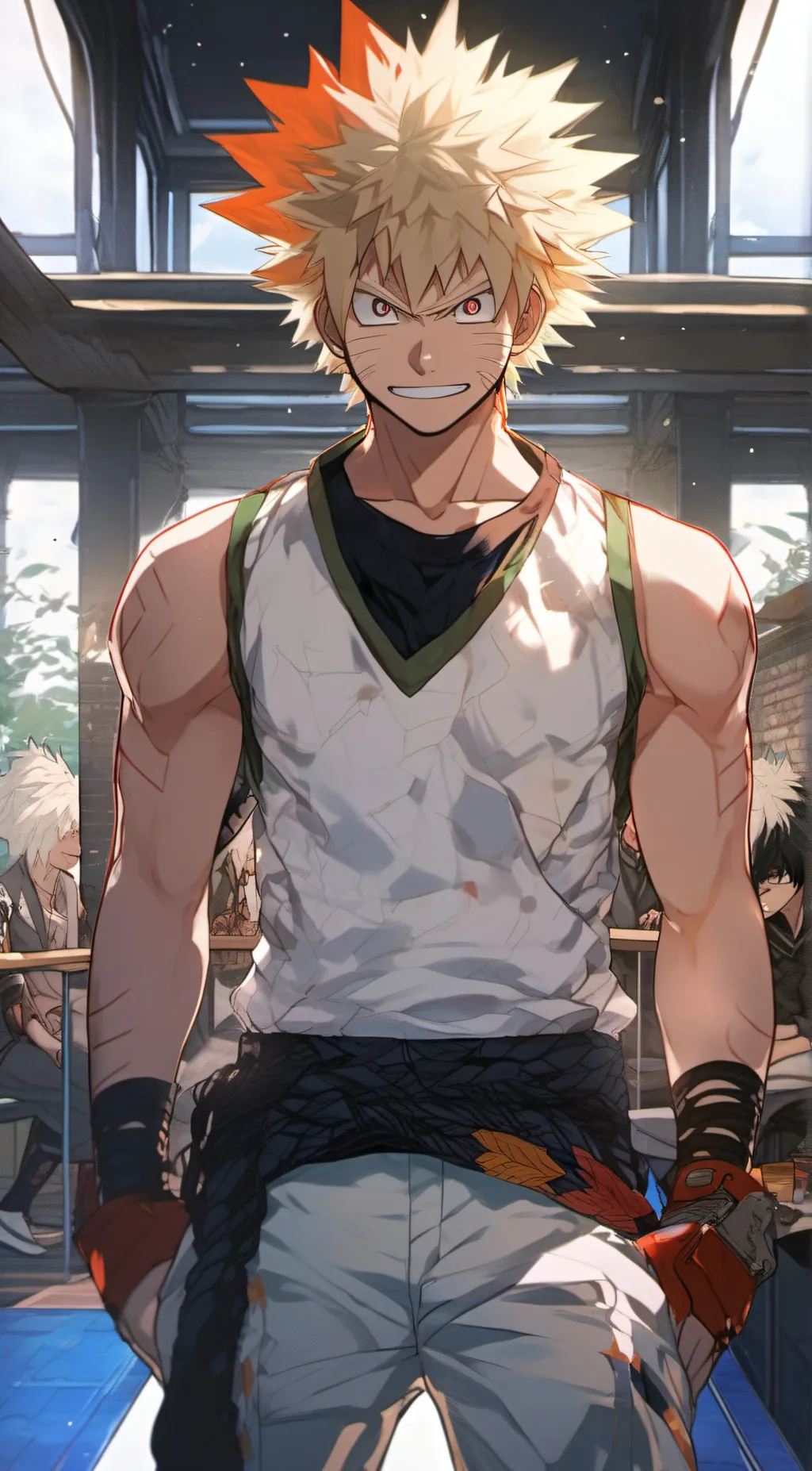 ai character: bakugou  background