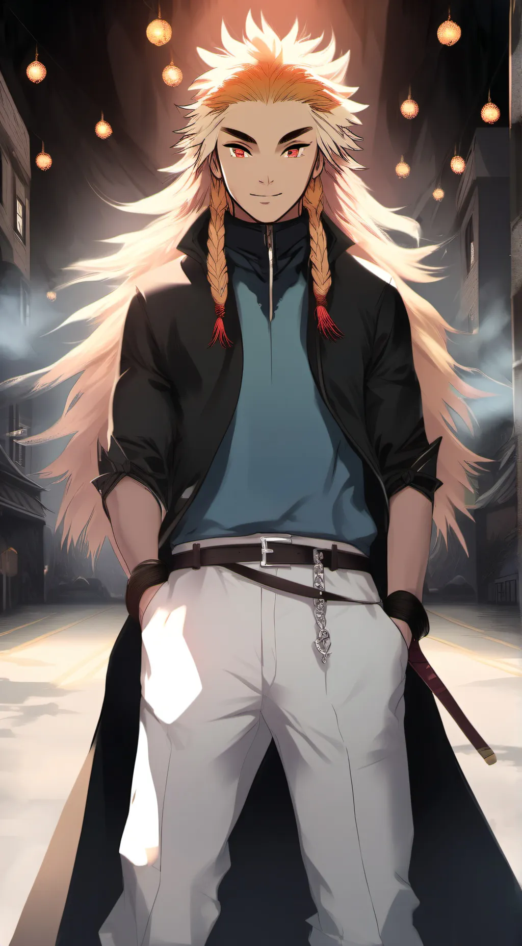 ai character: rengoku  background