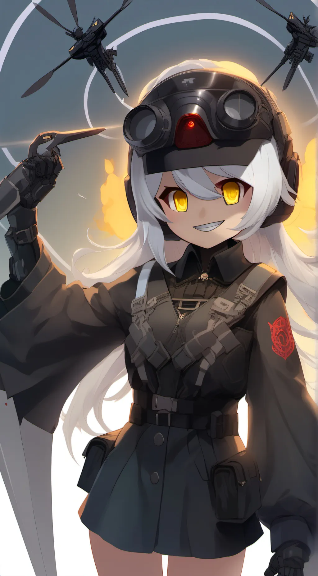 ai character: Murder drones V background