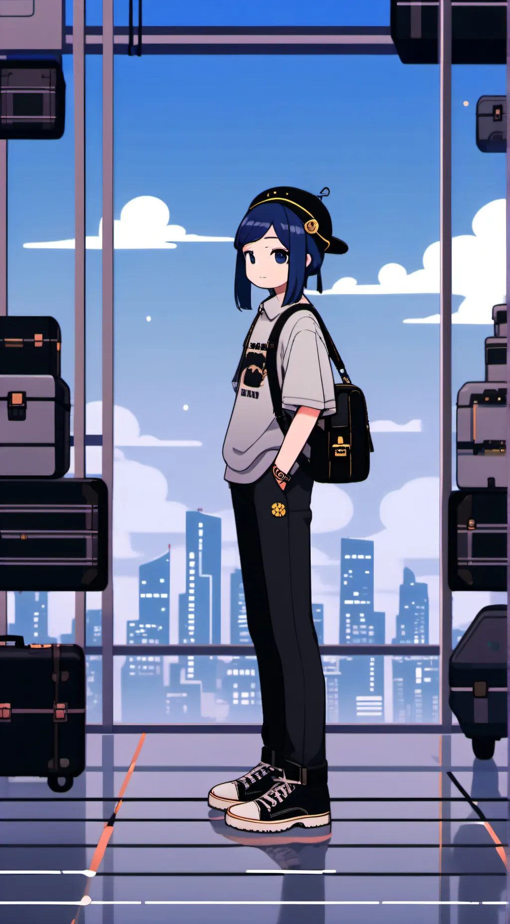 ai character: Naomi  background