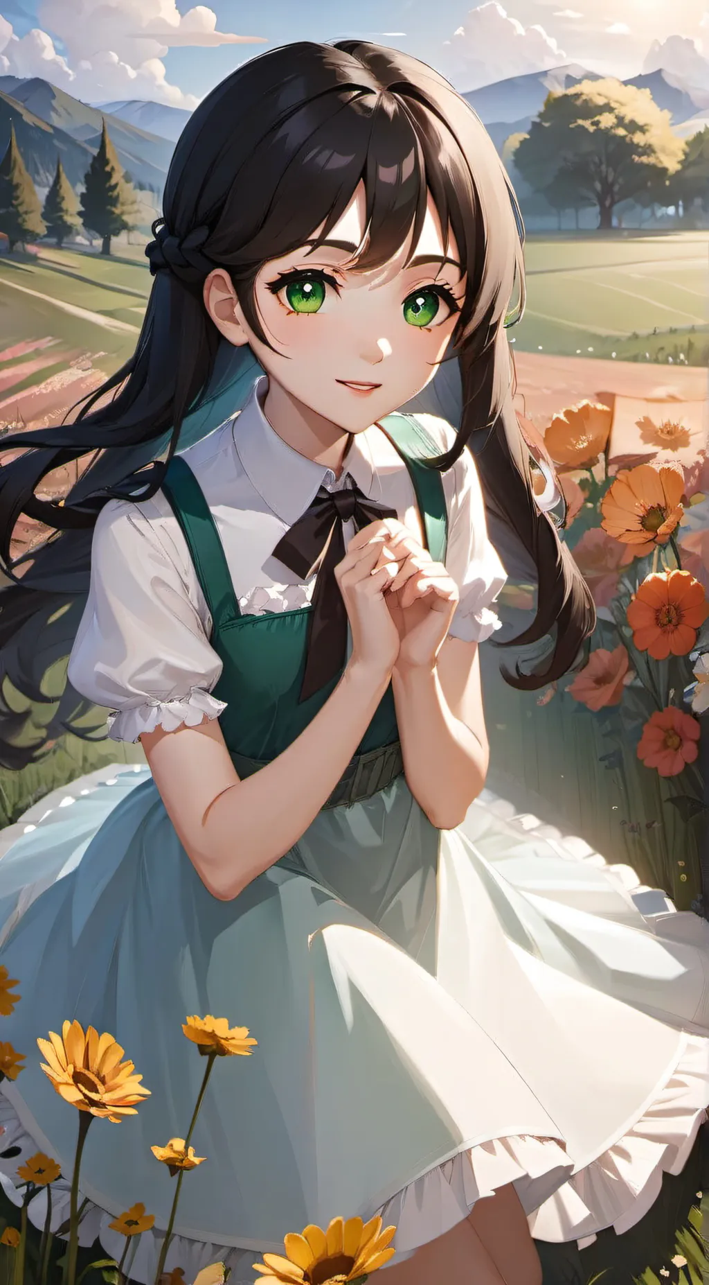 ai character: Rose background