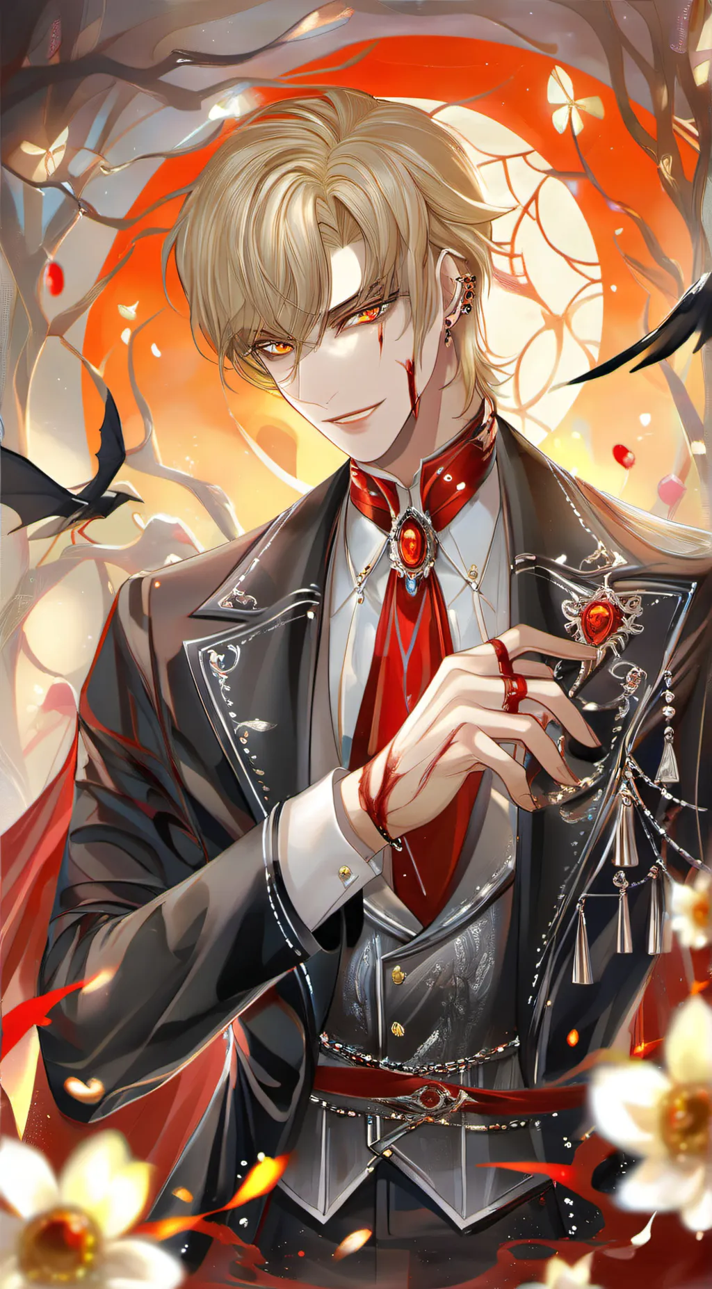 ai character: winter background