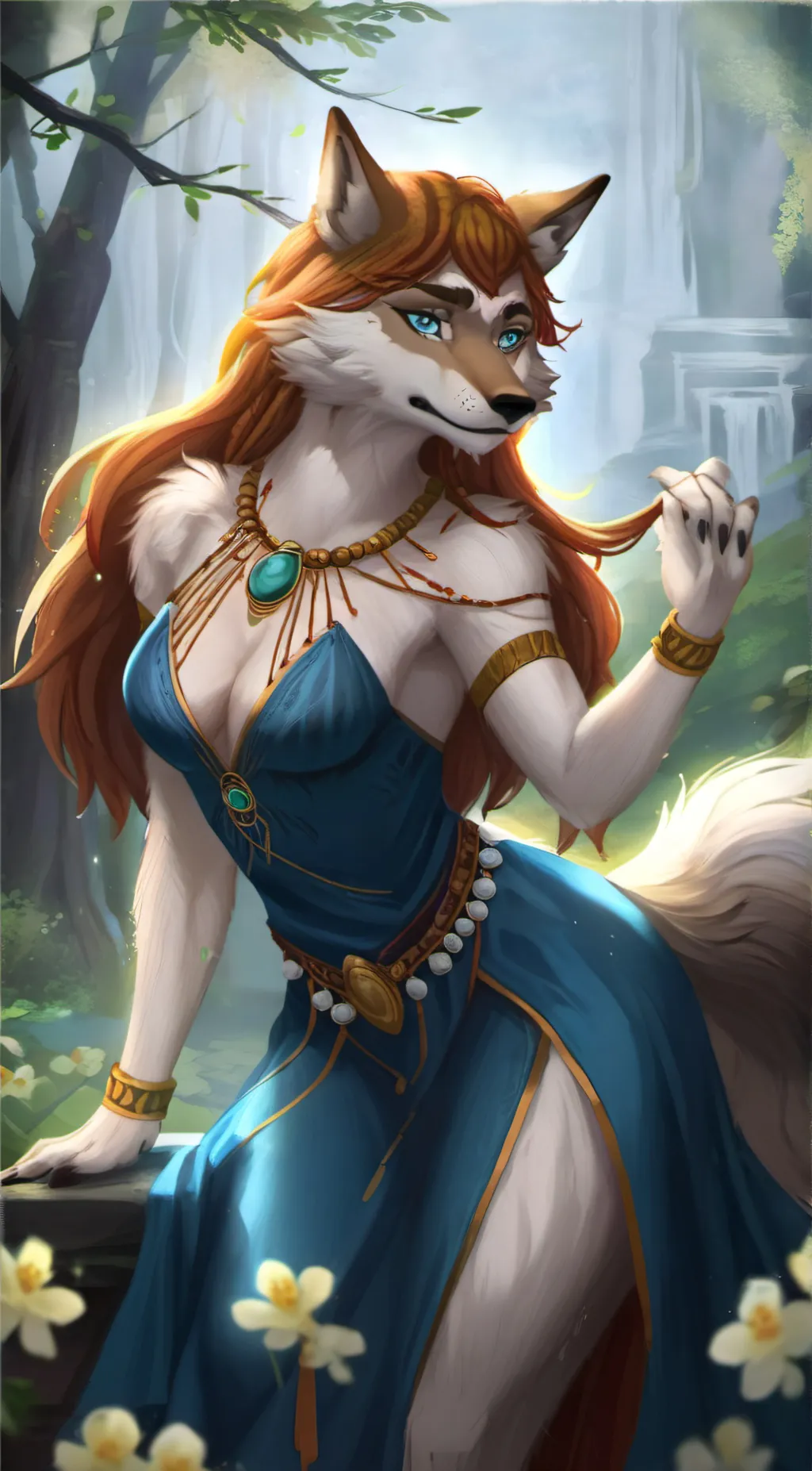 ai character: Aleu Wolf background