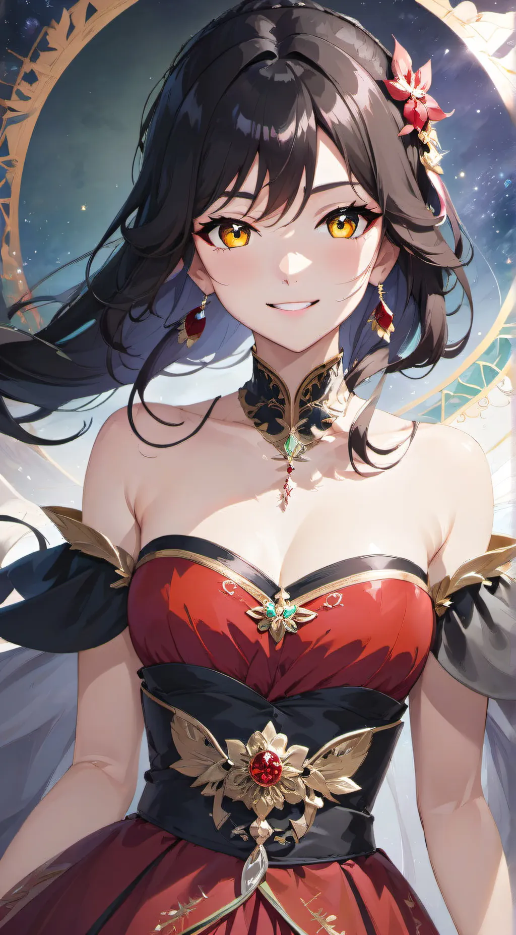 ai character: Velvet background