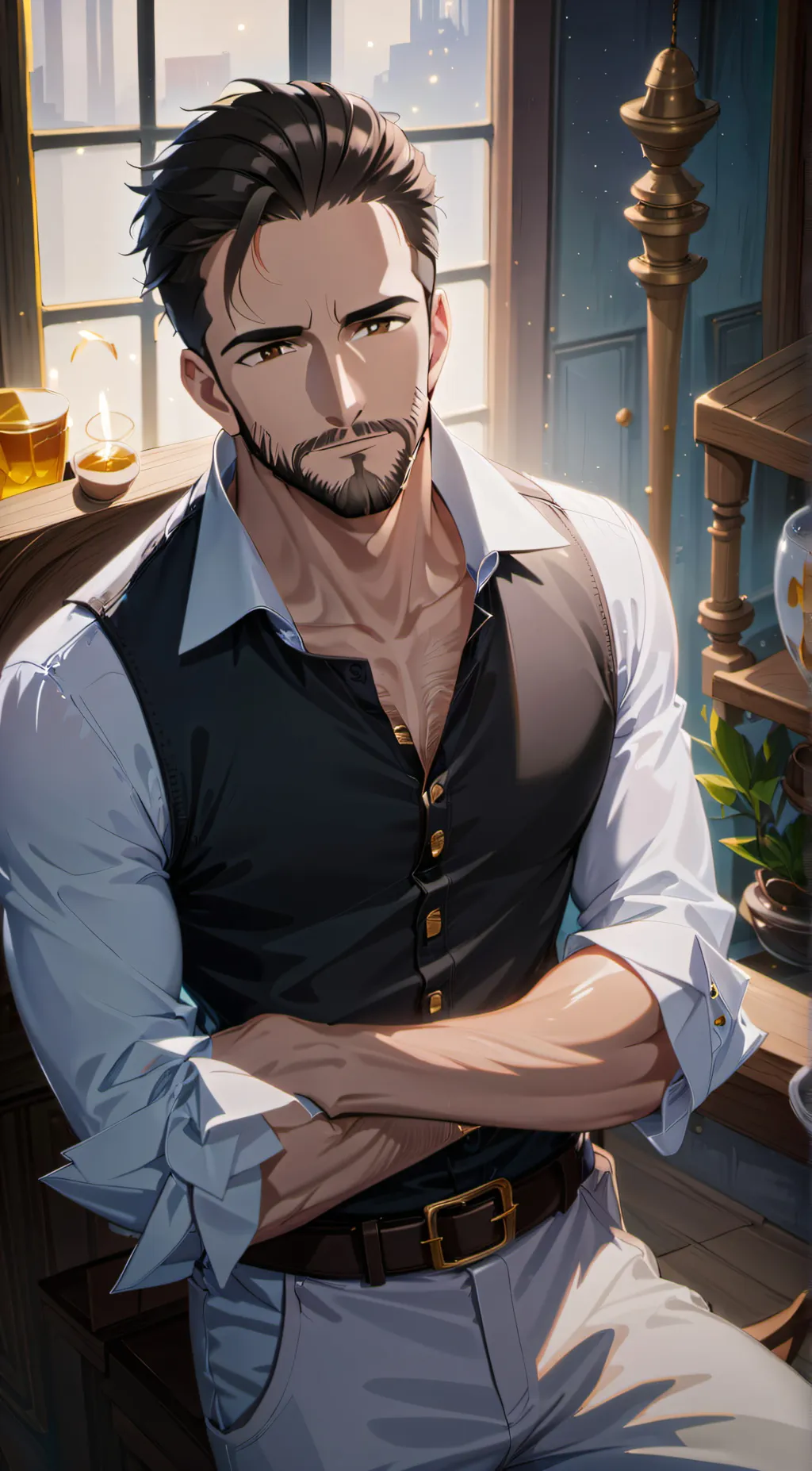 ai character: Michael  background