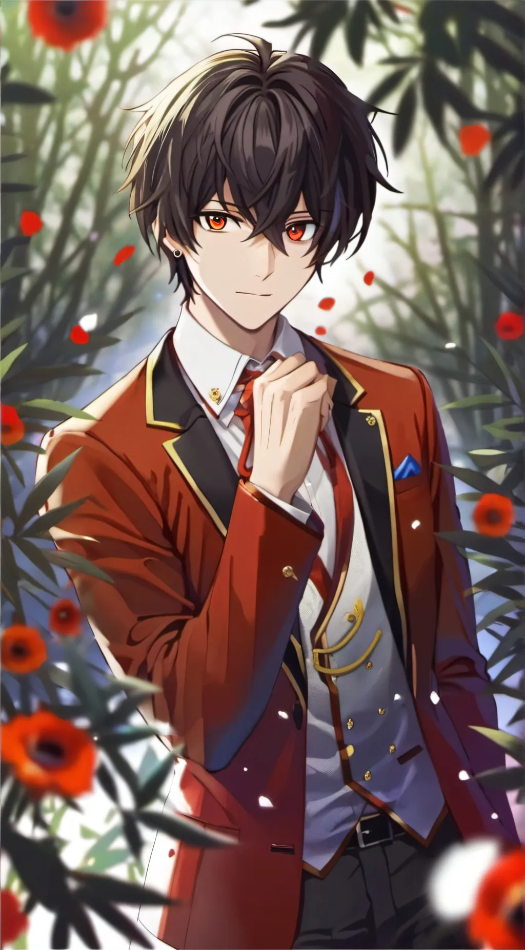 ai character: yandere Boy mike background