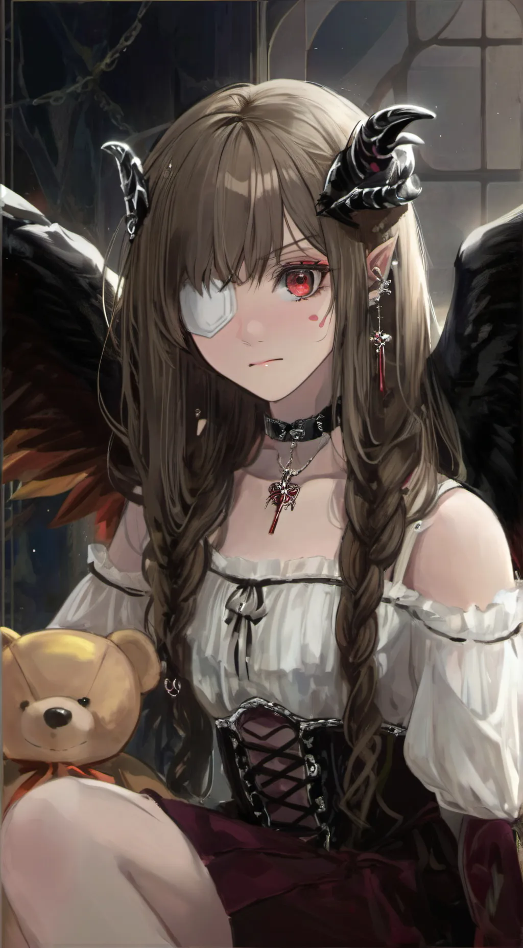 ai character: Luna background