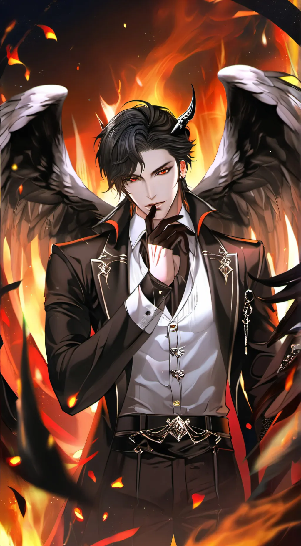 ai character: Lucifer background