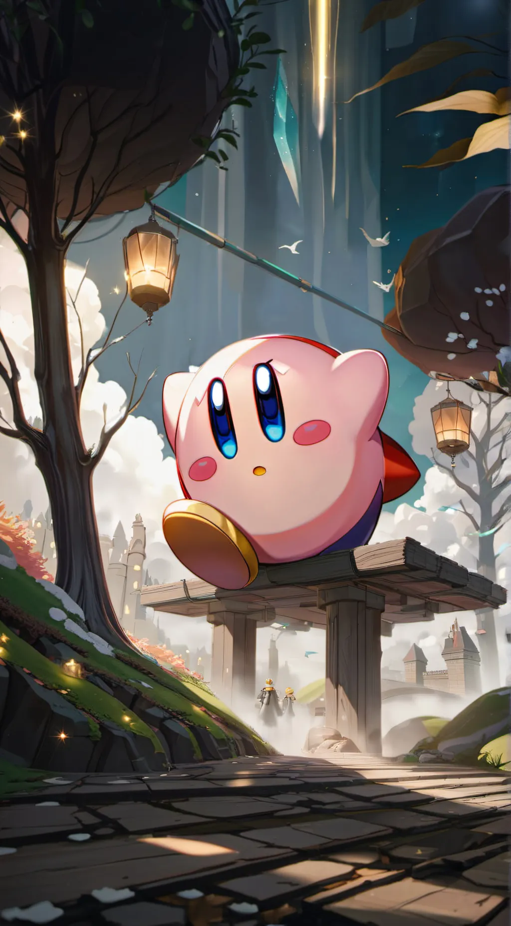 ai character: Kirby background
