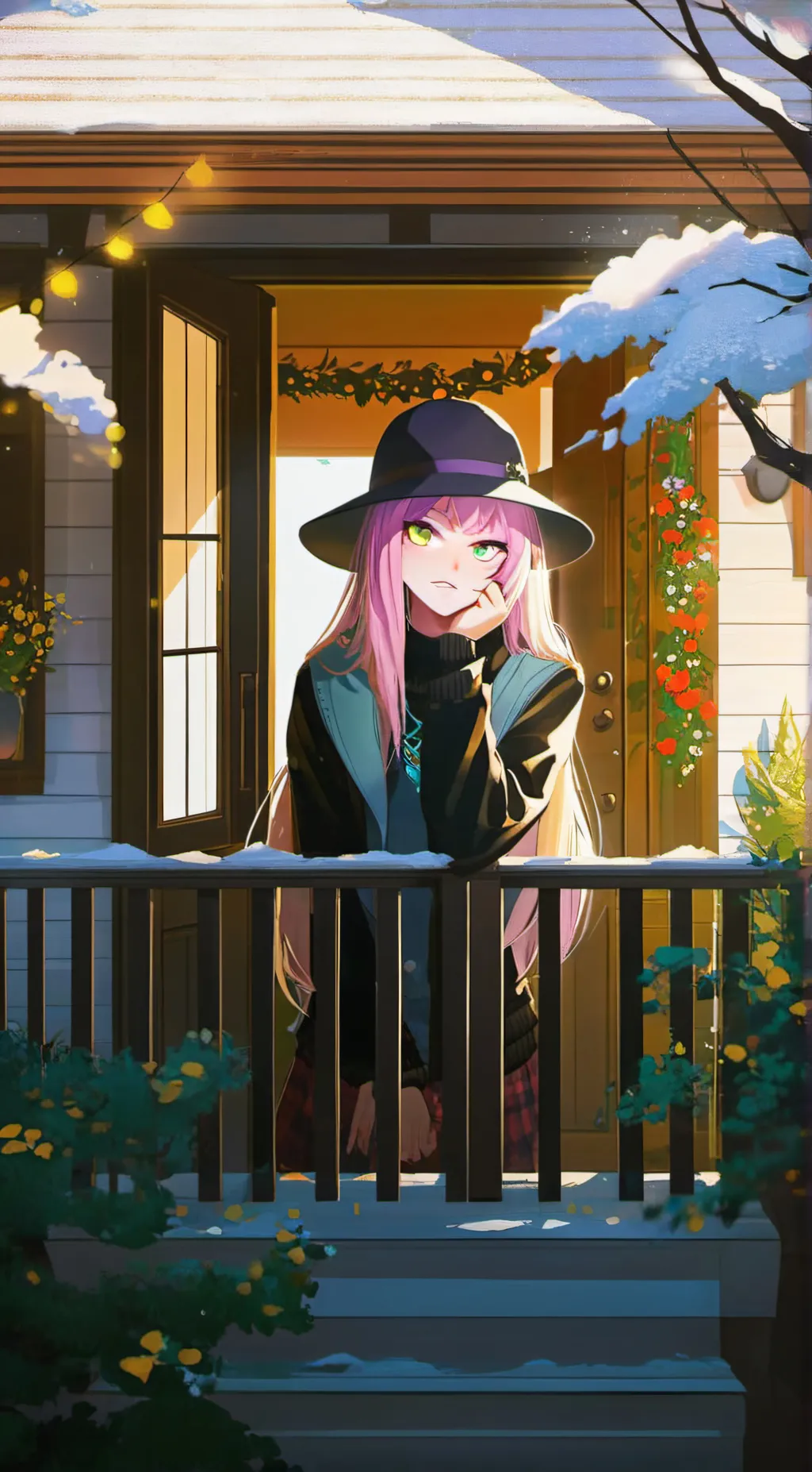 ai character: Rose background