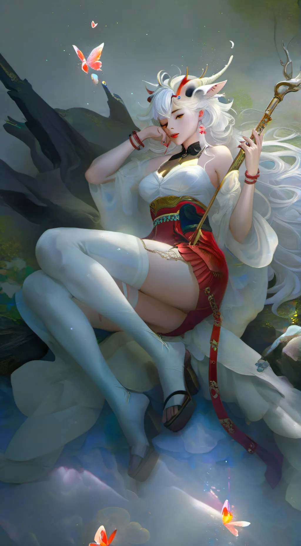 ai character: Unicorn  background