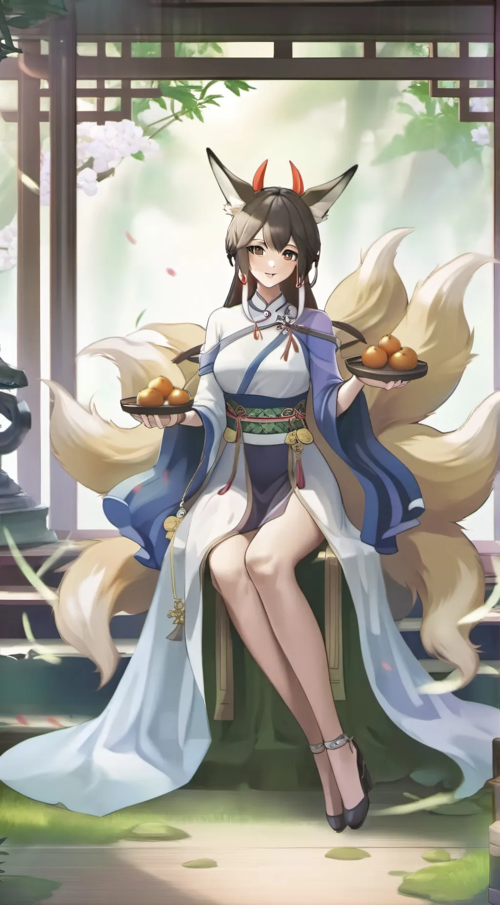 ai character: goddess shikon  background