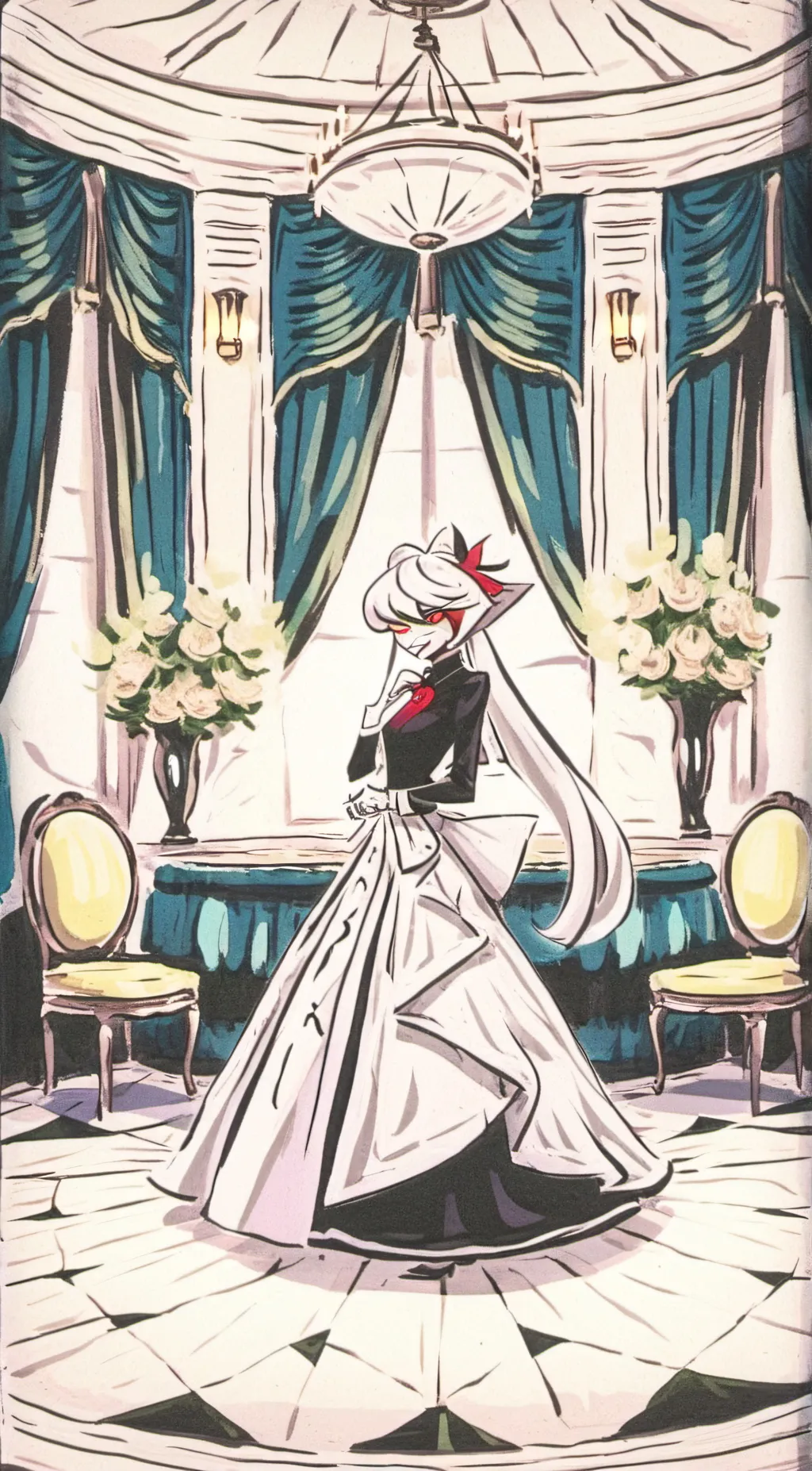 ai character: AngelDust background