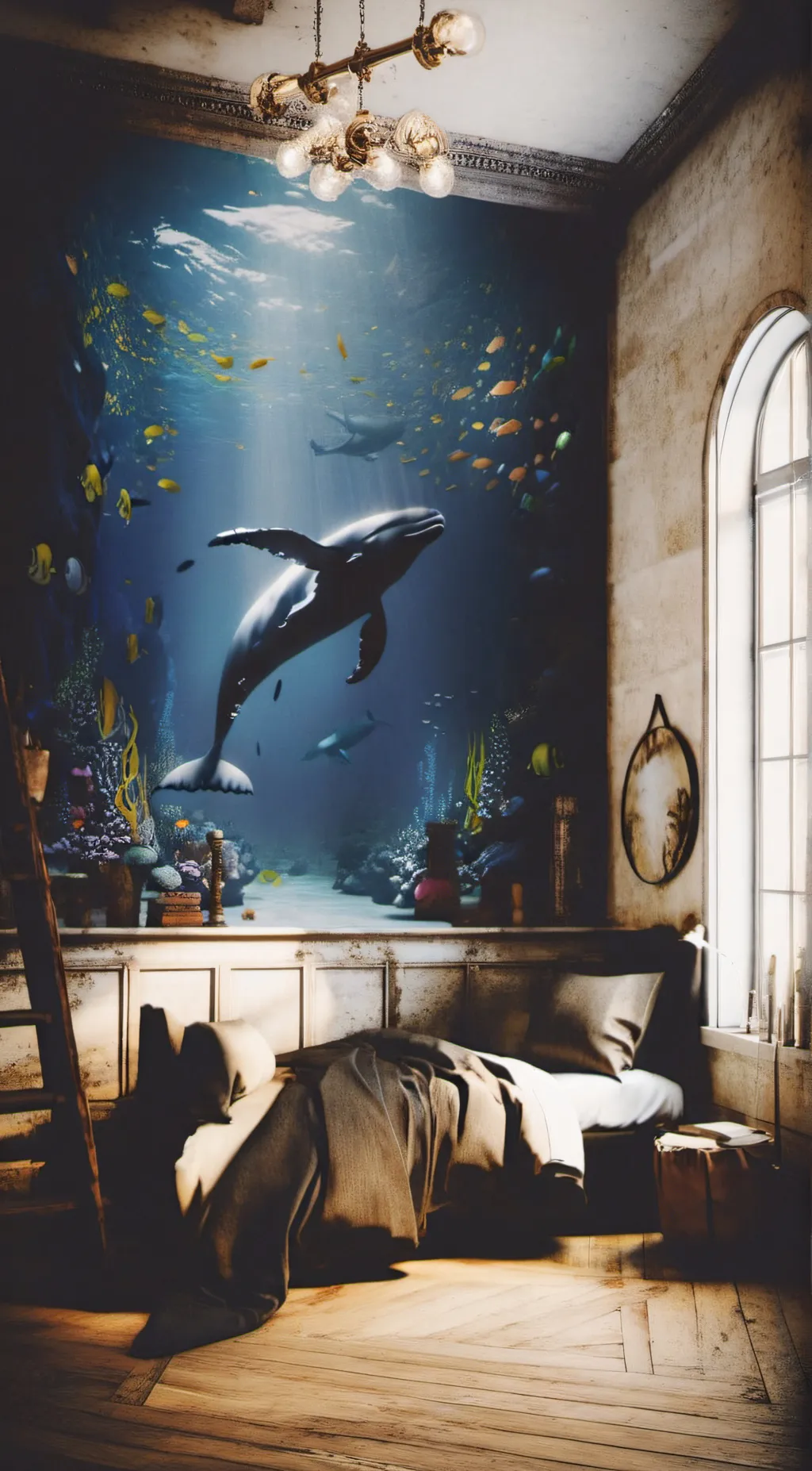 ai character: Sand background