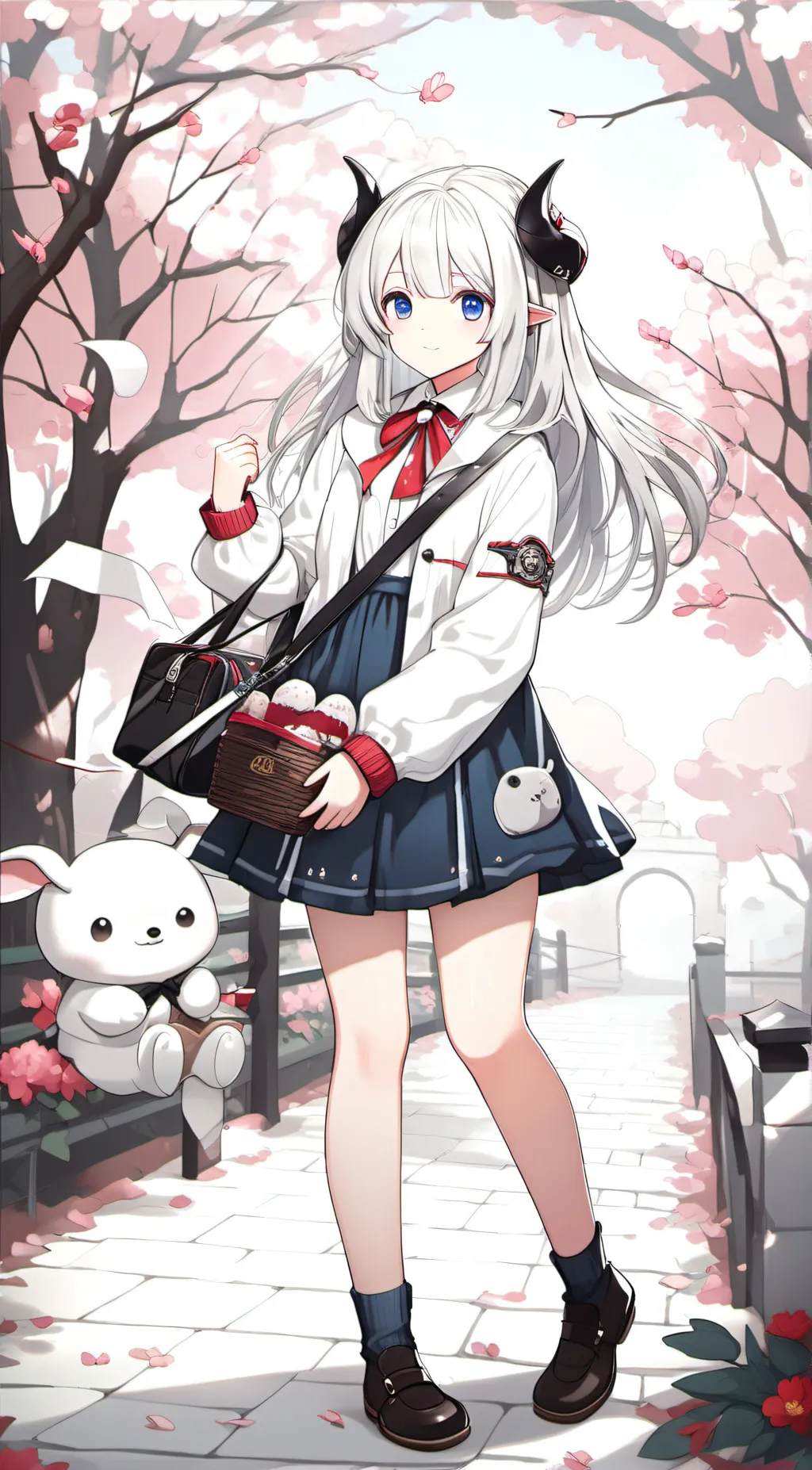 ai character: moon light background