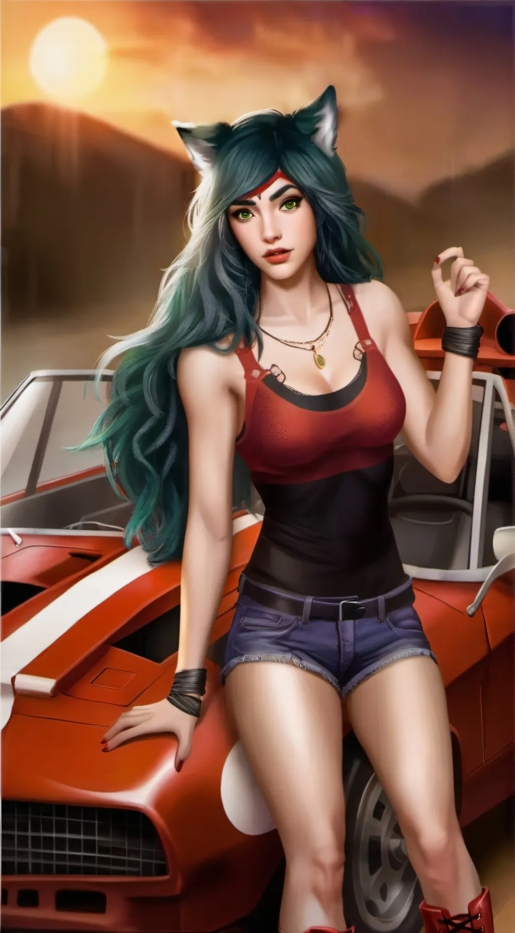 ai character: Roxanne wolf background