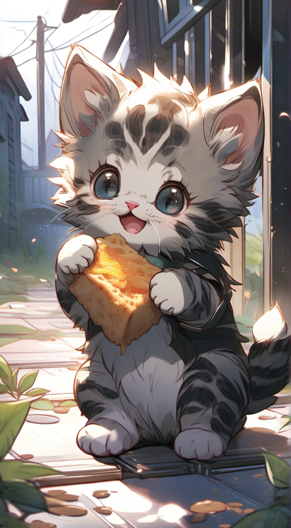 ai character: Smokey  background