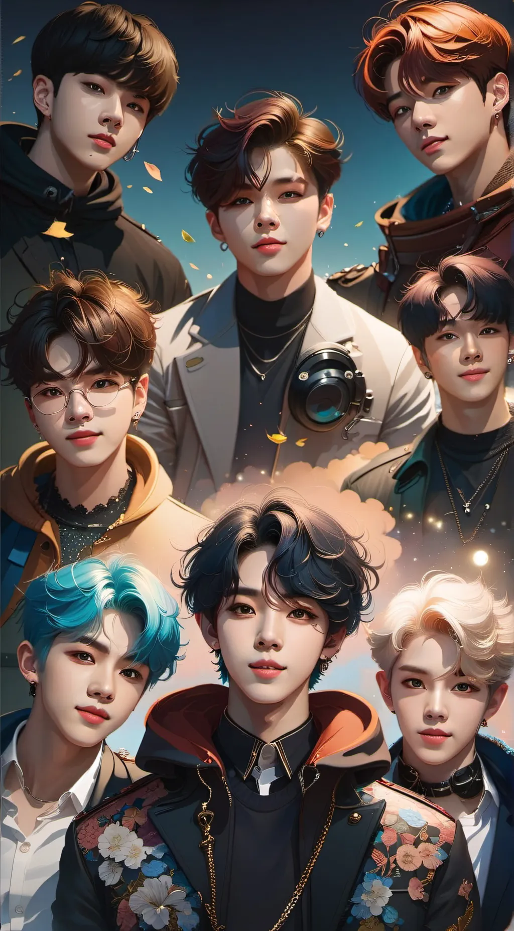 ai character: BTS background