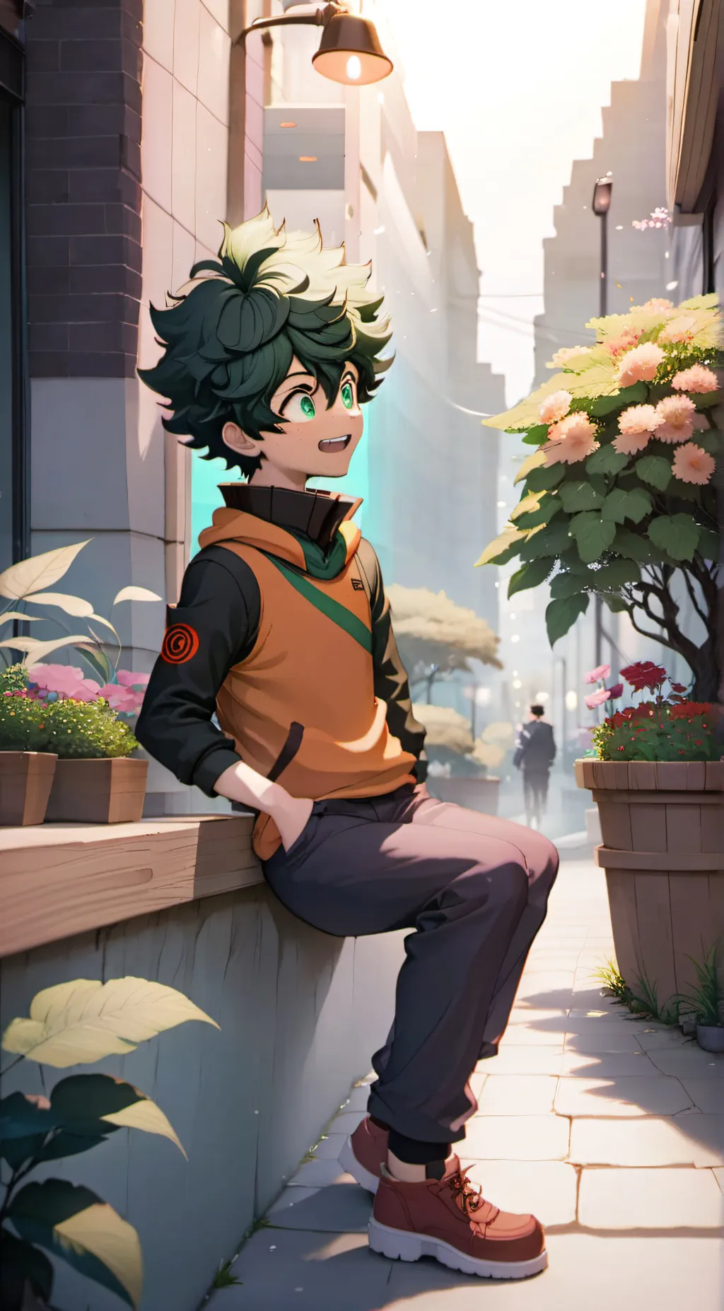 ai character: mha  background