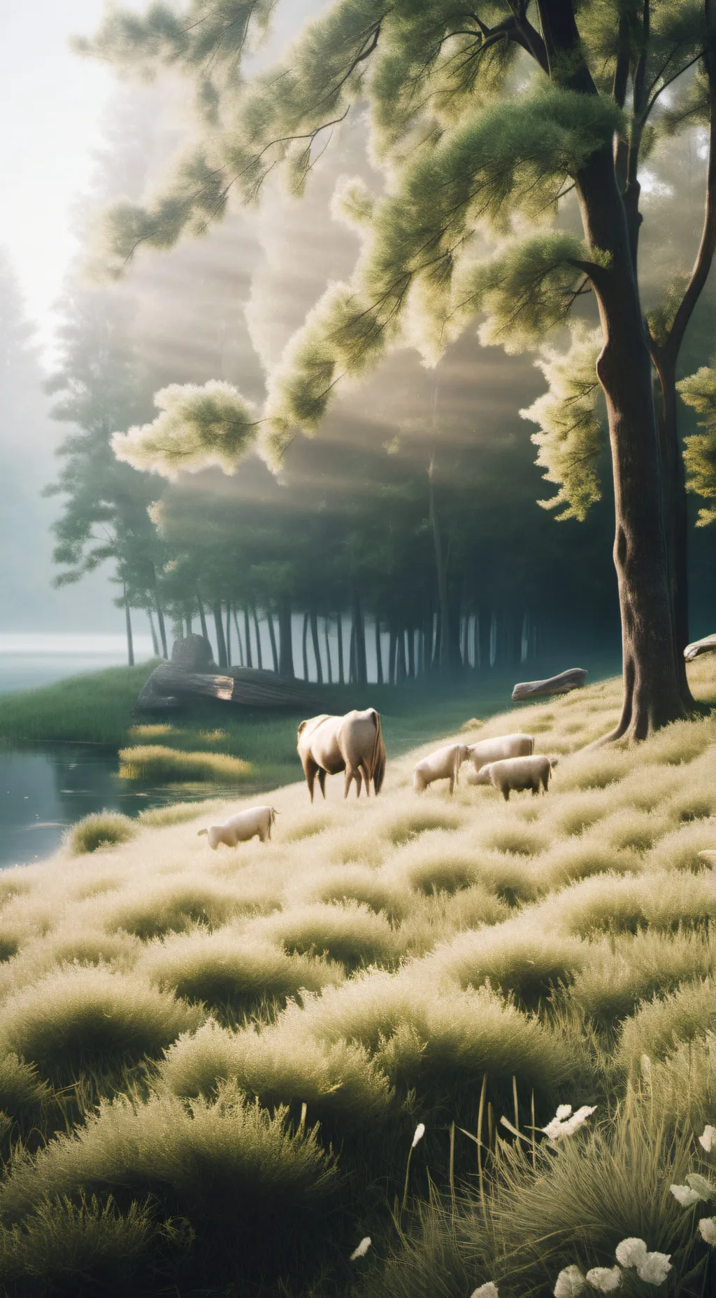 ai character: grass background