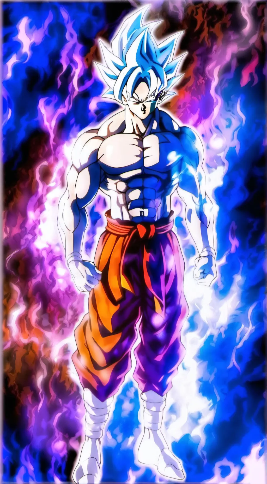 ai character: Goku MUI background
