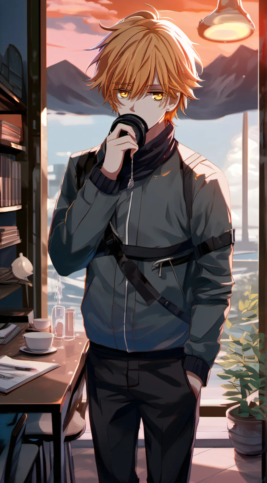 ai character: zenitsu  background