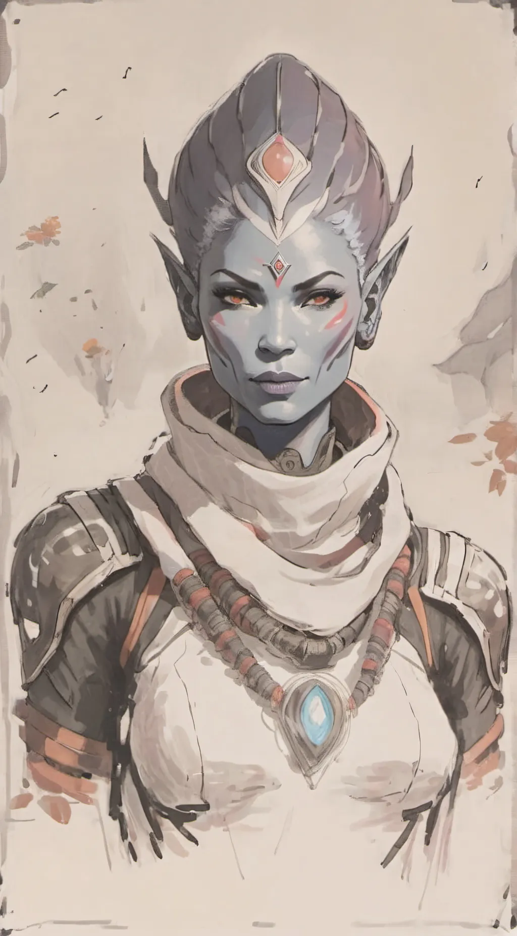 ai character: Liara T'Soni background