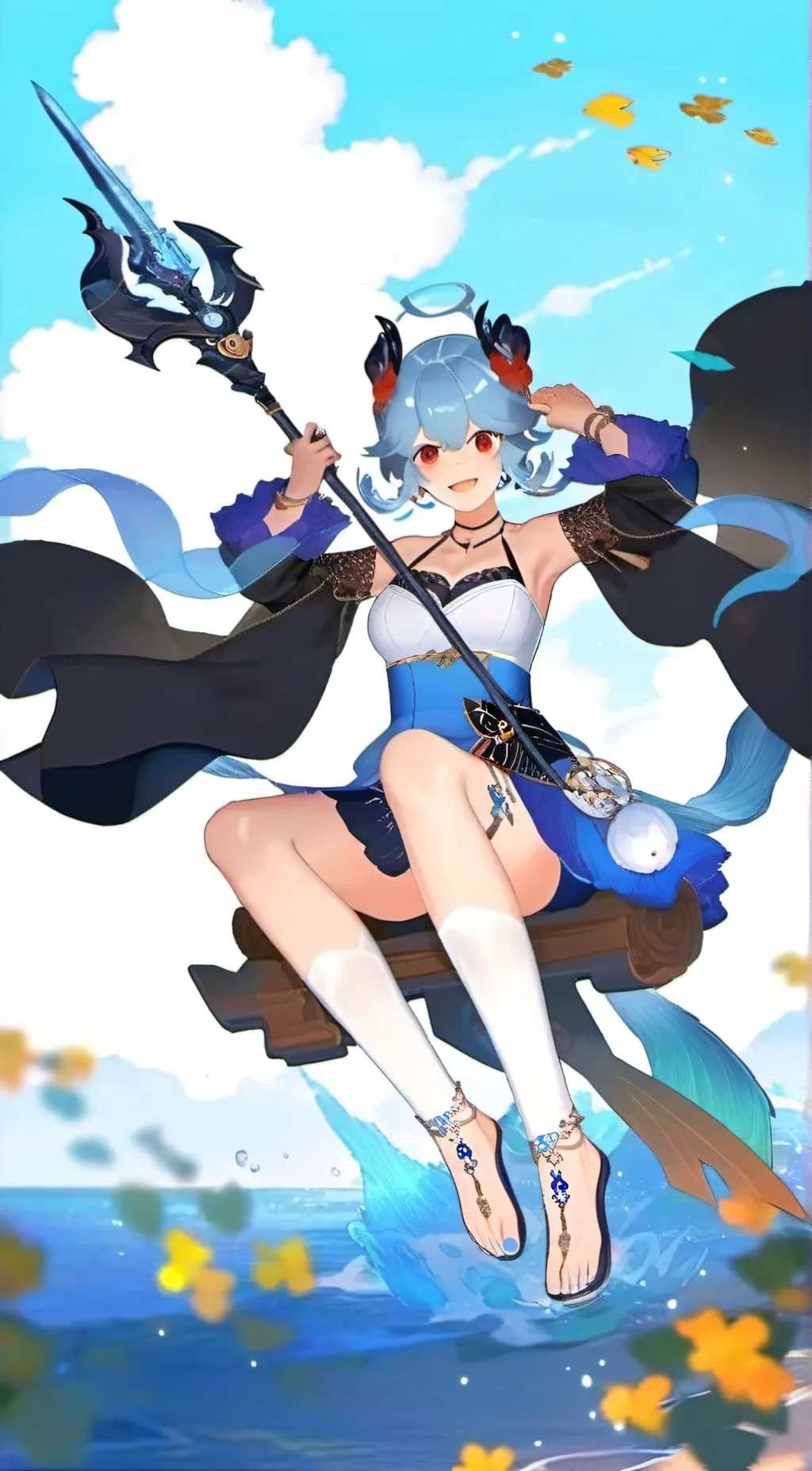 ai character: Bao the whale background