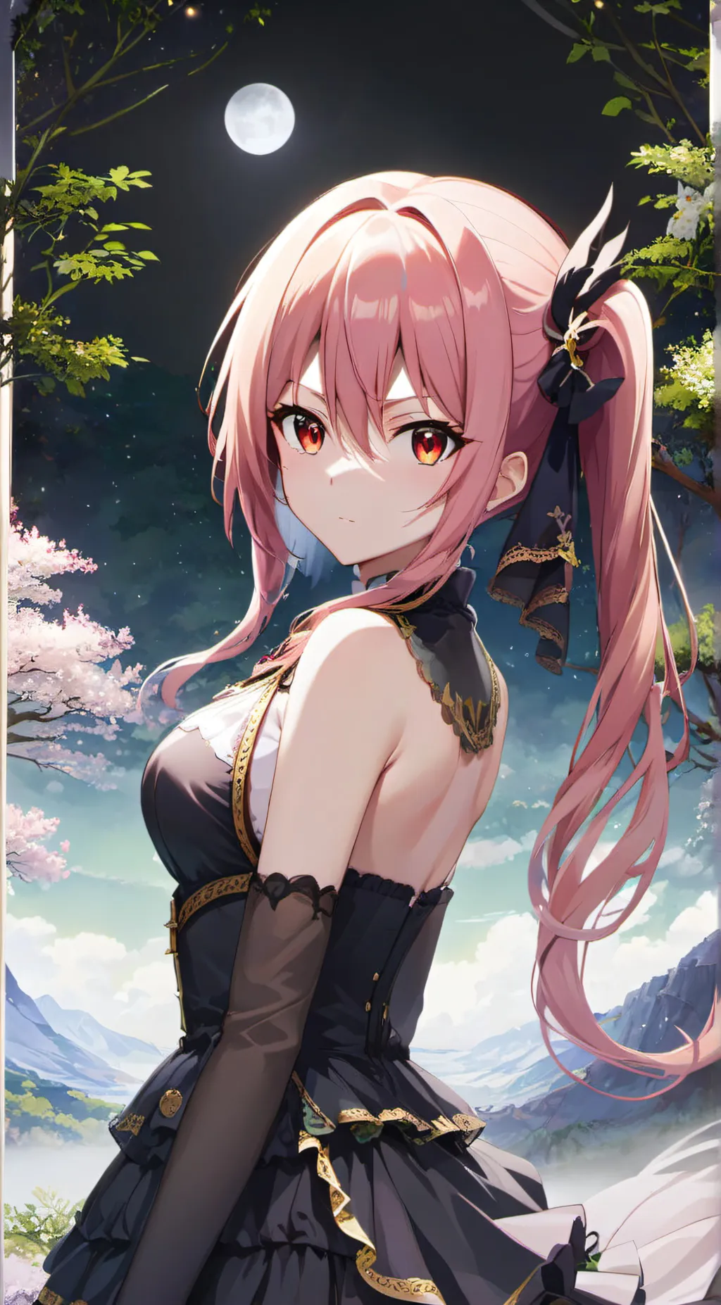 ai character: Sakura background