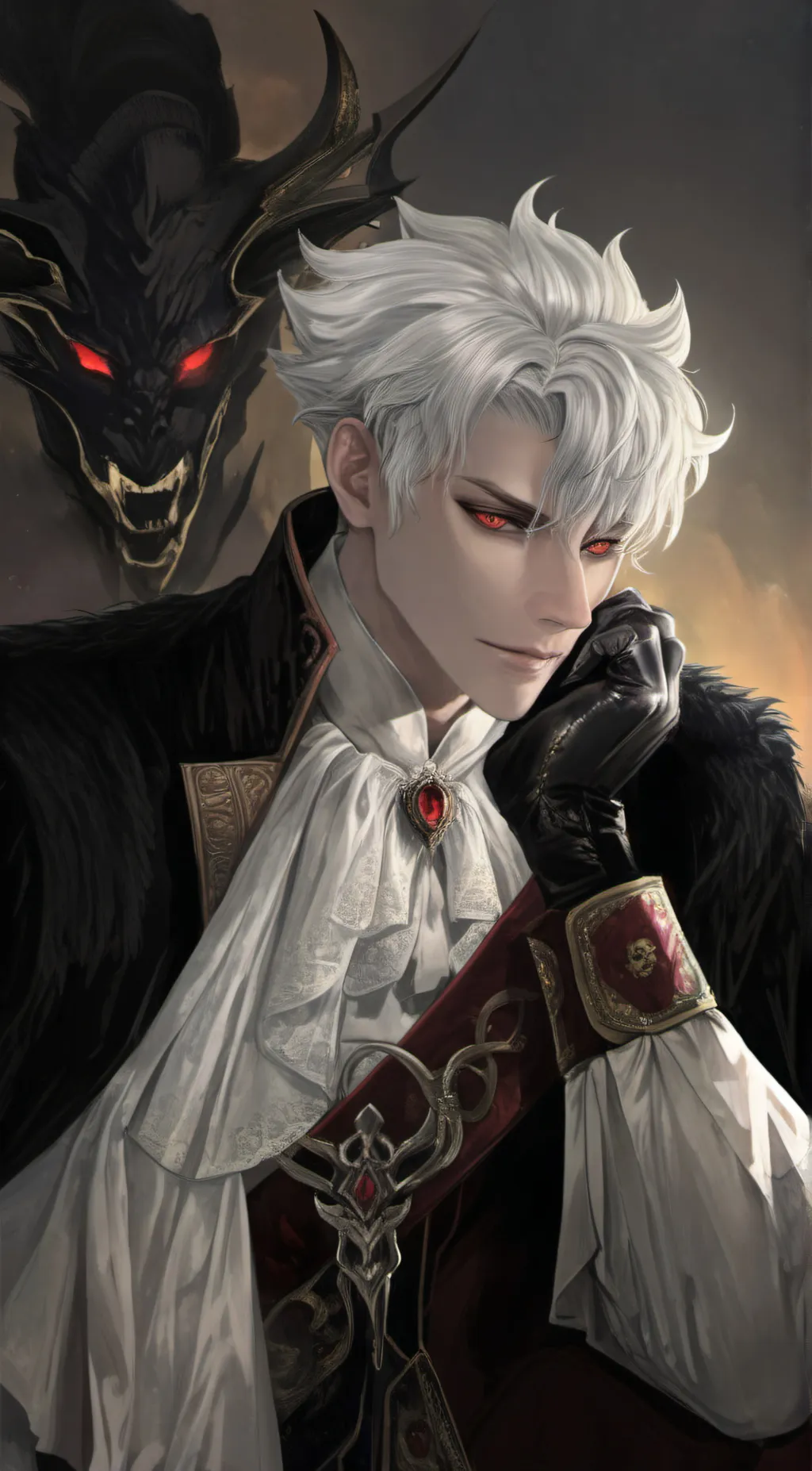 ai character: hikaga  background