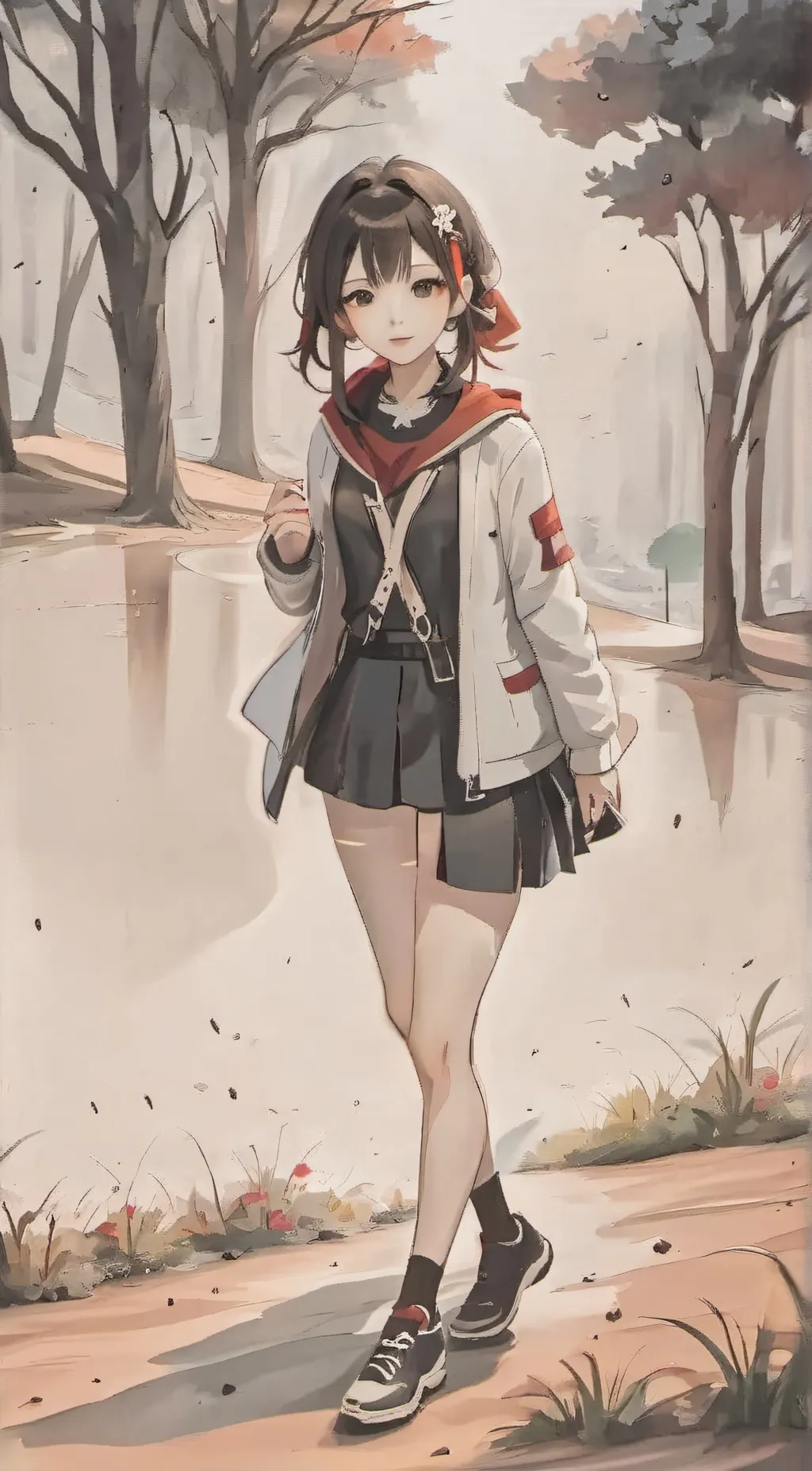 ai character: caulifa and kale  background