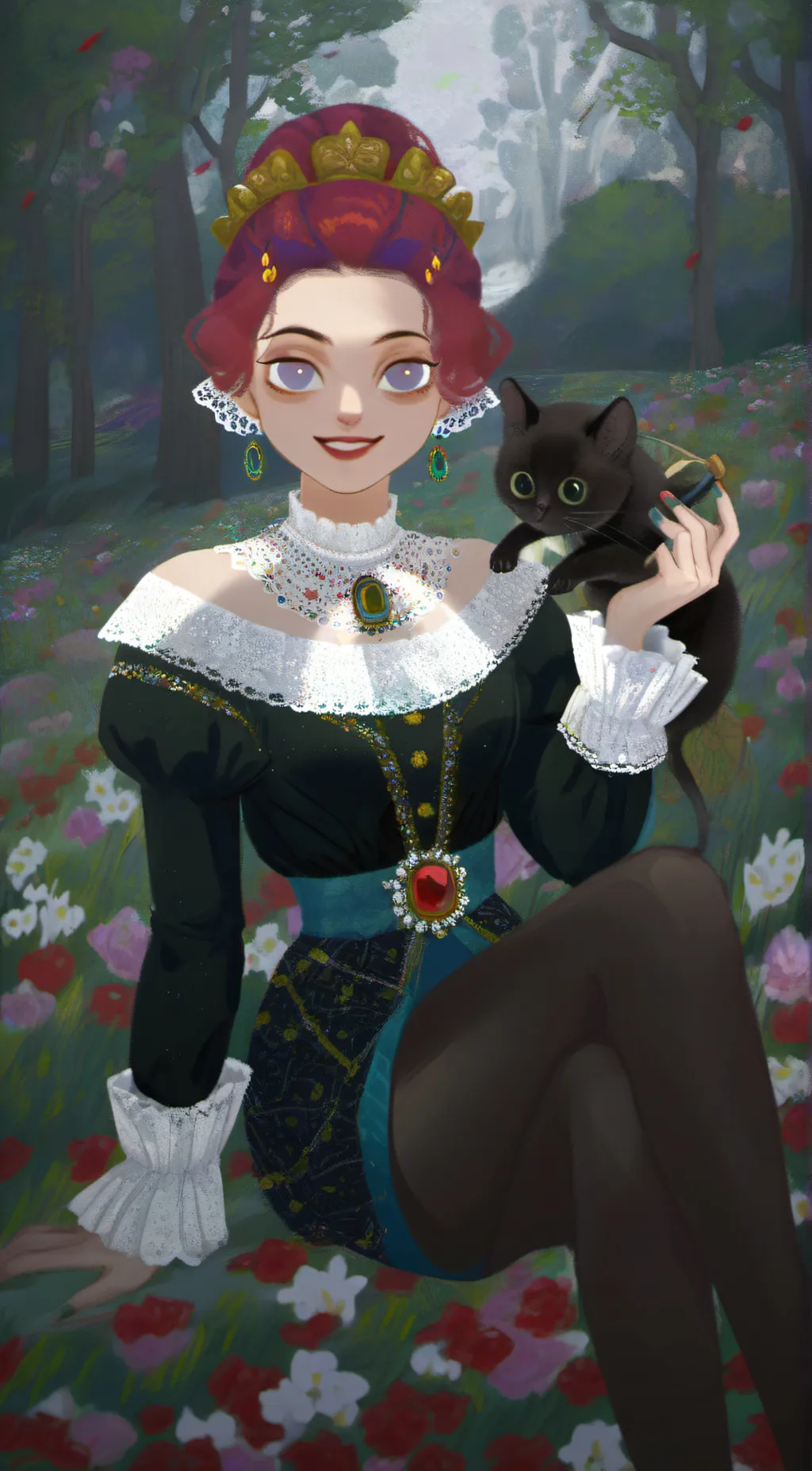 ai character: queen lexy background