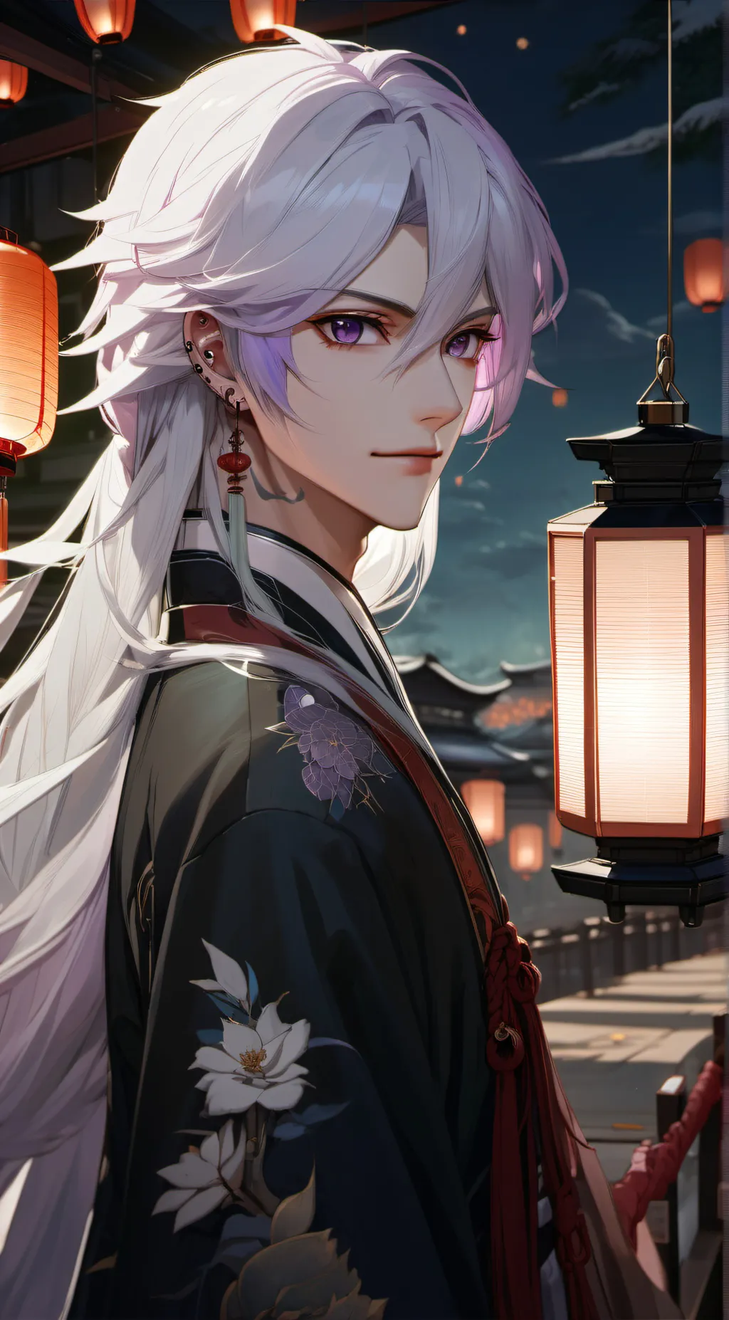 ai character: Murasaki Botan background